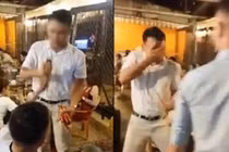 Hát rong bị khách hất bia vào mặt, giật micro... là dàn dựng?