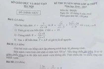 Đề thi và lời giải môn Toán thi vào lớp 10 tại Hà Nội