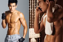 Mê mẩn cơ bụng 6 múi của các mỹ nam châu Á