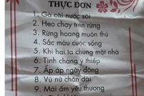 Đố nhịn được cười trước tờ thực đơn bá đạo này 