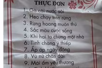 Đố nhịn được cười trước tờ thực đơn bá đạo này 