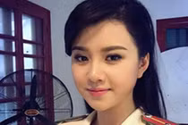 Chùm ảnh hot Mê mẩn nữ cảnh sát đẹp như Cô Long