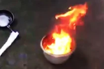 Hoảng hồn nước giếng bốc cháy ngùn ngụt ở Đồng Nai 