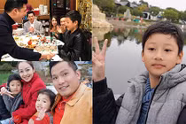 Quang Dũng - Jennifer Phạm lần lượt mừng sinh nhật con trai