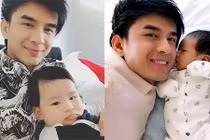 Khoảnh khắc ngọt ngào của Đan Trường bên con trai