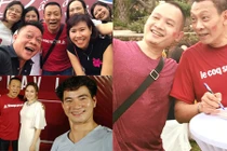 Nhà báo Lại Văn Sâm vui hết cỡ tại tiệc chia tay VTV