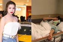 Trà Ngọc Hằng đăng ảnh mổ hạch khi bị nghi dao kéo