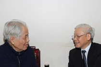 Tổng Bí thư chúc thọ nhân dịp đồng chí Đỗ Mười tròn 100 tuổi