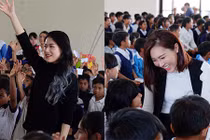 Ngọc Thanh Tâm, Diệu Ngọc trao quà Tết cho trẻ em nghèo