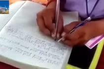 Kỳ lạ ngôi trường tất cả học sinh đều viết bằng 2 tay