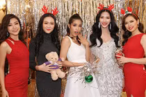 Người đẹp Hoa hậu Hoàn vũ Việt Nam tưng bừng đón Giáng sinh