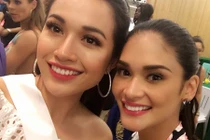 Lệ Hằng tự tin đọ sắc cùng Miss Universe 2015 Pia Wurtzbach
