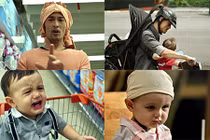 Johnny Trí Nguyễn làm “vú em” cho con trai Lý Thanh Thảo