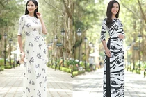 Thí sinh Hoa hậu Hoàn vũ VN diện áo dài đẹp đến nao lòng