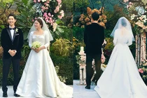 Soi váy cưới 3,1 tỷ đồng của Song Hye Kyo trong hôn lễ
