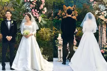 Soi váy cưới 3,1 tỷ đồng của Song Hye Kyo trong hôn lễ