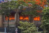 Hải Phòng: Cháy dữ dội tại công ty LS Vina cable