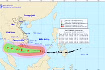 Bão số 16 Tembin sắp vào Nam Bộ với sức gió giật cấp 12