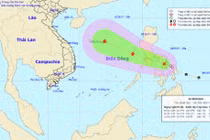 Áp thấp nhiệt đới có thể mạnh lên thành bão, tiến thẳng biển Đông