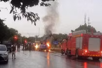 Xe tải bốc cháy ở Hưng Yên: Không phải do sét đánh?