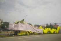 Cận cảnh chỉnh sửa con rồng Hải Phòng hết “quái dị”