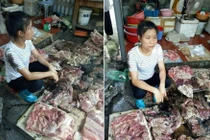 Người bán phá giá thịt lợn bị ném chất bẩn ở Hải Phòng: Cấm bán?