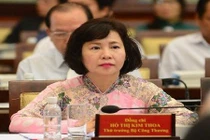 Miễn nhiệm chức vụ Thứ trưởng với bà Hồ Thị Kim Thoa