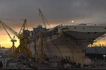 Hải quân Mỹ hạ thủy “tàu sân bay” dành riêng cho F-35