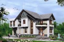 Xây nhà mái thái 2 tầng hiện đại với giá dưới 600 triệu