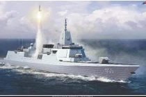  Nóng: Trung Quốc vừa hạ thủy siêu hạm 10.000 tấn Type 055