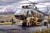 Loạt tranh vẽ đẹp mê hồn về Quân đội Liên Xô