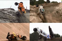 Xem xế độ siêu khủng leo vách núi dựng đứng