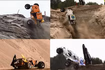 Xem xế độ siêu khủng leo vách núi dựng đứng