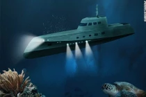 Soi nội thất đẳng cấp của tàu ngầm cho giới siêu giàu