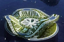 Ngắm nhà lênh đênh trên mặt nước