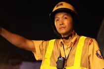 CSGT được trang bị camera gắn ngực khi tuần tra, xử lý vi phạm