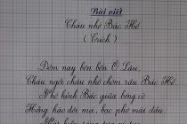 Nét chữ đẹp tuyệt đỉnh của học sinh huyện Lệ Thủy