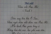 Nét chữ đẹp tuyệt đỉnh của học sinh huyện Lệ Thủy