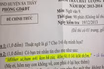 “Bệnh” bóp méo tiếng Việt của teen vào đề thi Ngữ văn