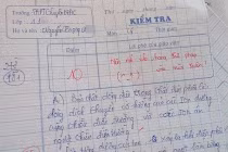 Sốt bài kiểm tra Vật lý điểm 10 với lời phê nhí nhảnh