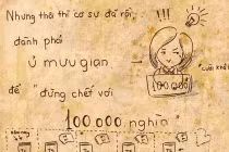 Hài hước bí kíp sống sót trong 1 tuần với 100 nghìn