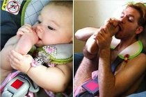 Trào lưu ghép ảnh “Trở về tuổi thơ” gây sốt mạng