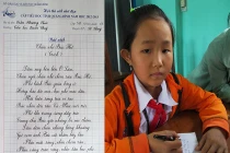 Học sinh tiểu học viết chữ đẹp như in mẫu