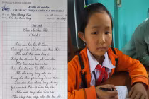 Học sinh tiểu học viết chữ đẹp như in mẫu