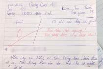 Cười ngất với câu thơ nhớ “gấu” trong bài kiểm tra Toán