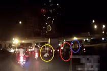 “Kẹp 3” chạy CSCĐ, gây tai nạn bỏ lại hai bạn gái