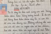 Làm bản kiểm điểm vì ăn chậm...