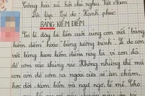 Làm bản kiểm điểm vì ăn chậm...
