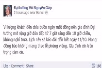 Gia đình Đại tướng không nghỉ trưa đón tiếp người đến viếng