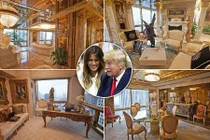 Nội thất dát vàng trong nhà Tổng thống Mỹ đắc cử Donald Trump